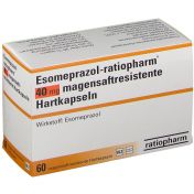 Esomeprazol-ratiopharm 40mg magensaftrest Hartkaps günstig im Preisvergleich