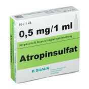 Atropinsulfat B.Braun 0.5mg/ml Glasampulle