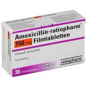 Amoxicillin-ratiopharm 750mg Filmtabletten günstig im Preisvergleich