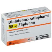 Diclofenac-ratiopharm 50 mg Zäpfchen günstig im Preisvergleich