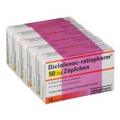 Diclofenac-ratiopharm 50 mg Zäpfchen