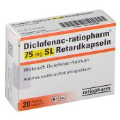 Diclofenac-ratiopharm 75 mg SL Retardkapseln günstig im Preisvergleich