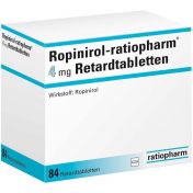 Ropinirol-ratiopharm 4 mg Retardtabletten günstig im Preisvergleich