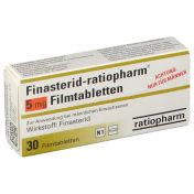 Finasterid-ratiopharm 5mg Filmtabletten günstig im Preisvergleich