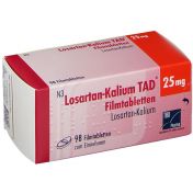 Losartan-Kalium TAD 25mg Filmtabletten günstig im Preisvergleich