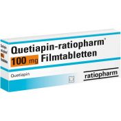 Quetiapin-ratiopharm 100mg Filmtabletten günstig im Preisvergleich