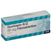 Quetiapin AbZ 25mg Filmtabletten günstig im Preisvergleich