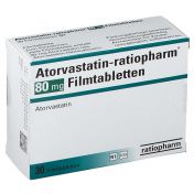 Atorvastatin-ratiopharm 80mg Filmtabletten günstig im Preisvergleich