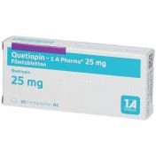Quetiapin-1A Pharma 25mg Filmtabletten günstig im Preisvergleich