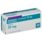 Quetiapin-1A Pharma 25mg Filmtabletten günstig im Preisvergleich