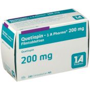 Quetiapin-1A Pharma 200mg Filmtabletten günstig im Preisvergleich