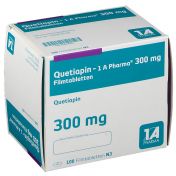 Quetiapin-1A Pharma 300mg Filmtabletten günstig im Preisvergleich