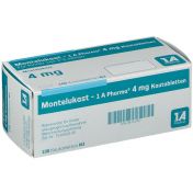 Montelukast - 1 A Pharma 4 mg Kautabletten günstig im Preisvergleich