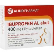 Ibuprofen AL akut 400mg Filmtabletten günstig im Preisvergleich