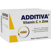 ADDITIVA Vitamin C + Zink Depotkaps.Aktionspackung