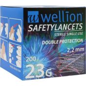 Wellion Safetylancets 23G Sicherheitseinmallanz
