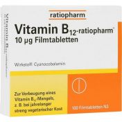 Vitamin-B12-ratiopharm 10ug Filmtabletten günstig im Preisvergleich