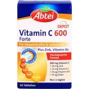 Abtei Vitamin C 600 + Zink + E Depot