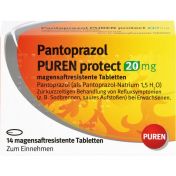 Pantoprazol PUREN protect 20 mg magensaftr.Tabl.