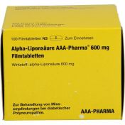 Alpha-Liponsäure AAA-Pharma 600mg Filmtabletten günstig im Preisvergleich