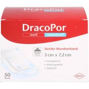 DRACOPOR waterproof Wundverband 5x7.2 cm steril