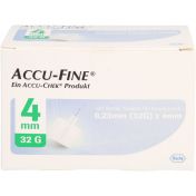 ACCU-FINE Sterile Nadeln für Insulinpens 4 mm