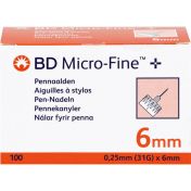 BD Micro Fine+ Pen Nadeln 0.25x6mm 31G