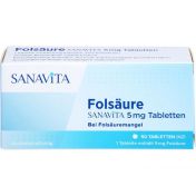 Folsäure SANAVITA 5 mg Tabletten