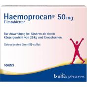 Haemoprocan 50 mg Filmtabletten