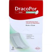 DracoPor sensitiv 8x15cm steril mit Silikonkleber