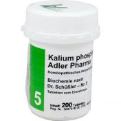 Biochemie Adler 5 Kalium Phosphoricum D 6 Adler Ph