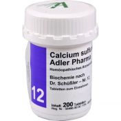 Biochemie Adler 12 Calcium Sulfuricum D 6 Adler Ph günstig im Preisvergleich