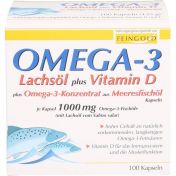 Omega-3 Lachsöl plus Vitamin D plus Omega-3-Konzen
