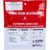 Blutgruppe Schnelltest-Eldon Home Kit HKA 2511-1