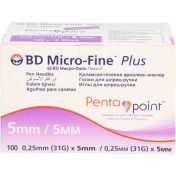 BD MICRO FINE+ 5 mm Nadeln 0.25x5mm günstig im Preisvergleich