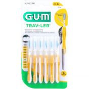 GUM TRAV-LER gelb Tanne 1.3mm Interdental+6 Kappen