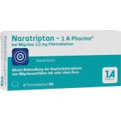 Naratriptan - 1 A Pharma bei Migräne 2.5mg Filmtab günstig im Preisvergleich