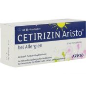 Cetirizin Aristo bei Allergien 10mg Filmtabletten günstig im Preisvergleich