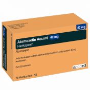 Atomoxetin Accord 40 mg Hartkapseln günstig im Preisvergleich