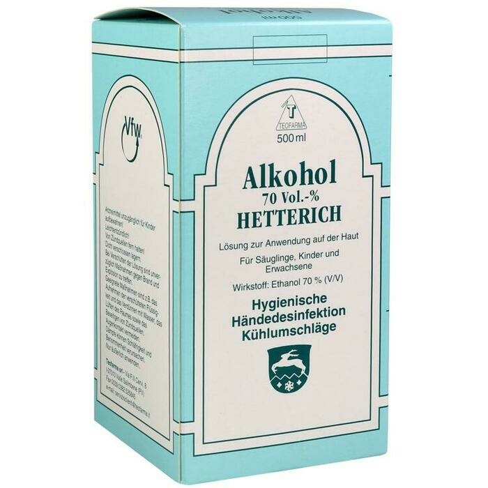 Alkohol 70 Vol. % Hetterich Flüssigkeit 200 ml - SHOP APOTHEKE