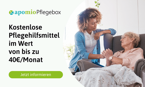 Pflegehilfsmittel im Wert von 40€ kostenfrei nach Hause geliefert - Alle Infos zur apomio Pflegebox
